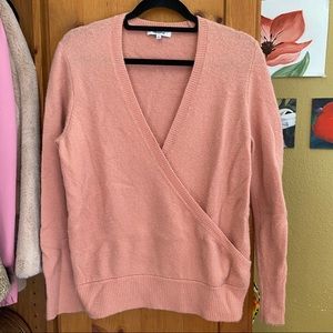 Madewell Merino Wool Blend Wrap Sweater